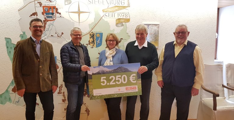 Herbert Schramm, Bürgermeister Gerhard Zeitler, Ulrike Endlmaier, Bürgermeister Johann Bergermeier, Bürgermeister Winfried Roßbauer