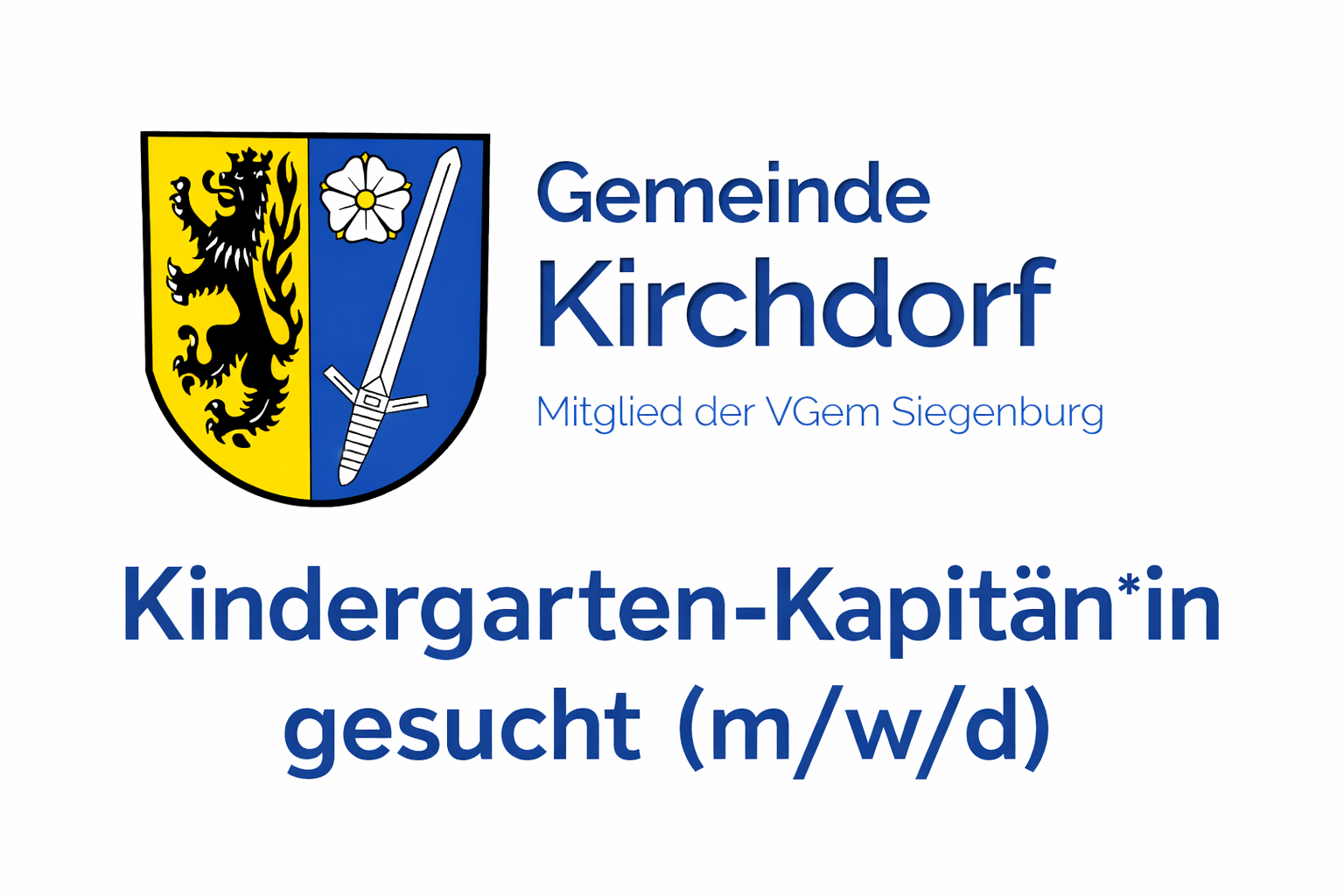 Kindergarten Kapitän*in gesucht